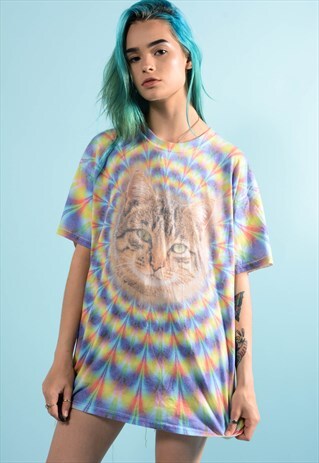 PSYCHEDELIC CAT T-SHIRT