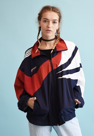 90'S RETRO ATHLEISURE BOMBER SHELL JACKET