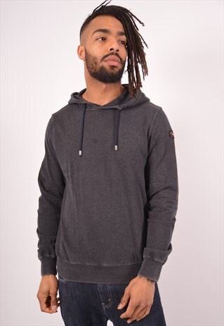 VINTAGE PAUL & SHARK HOODIE JUMPER GREY