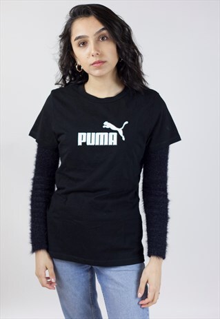 VINTAGE PUMA BLACK T-SHIRT