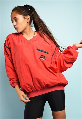 90S SPORTS ATHLEISURE SHELL OVERSIZED JACKET WINDBREAKER