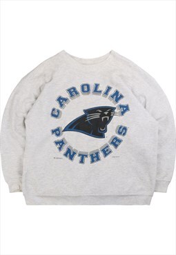 Vintage  NFL Sweatshirt Carolina Crewneck Heavyweight Grey