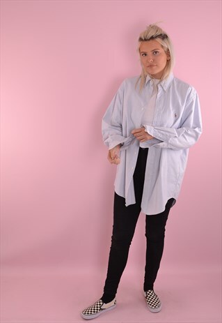 RALPH LAUREN STRIPED BOYFRIEND SHIRT GRL1632