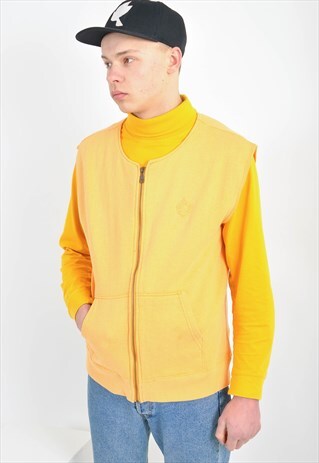 VINTAGE ZIP UP TOP IN ORANGE