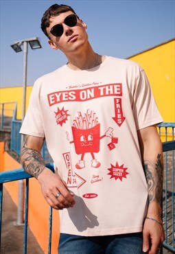 Eyes On The Fries Men's Graphic T-Shirt