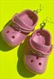 Pink Croc Earrings