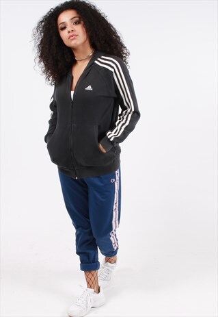VINTAGE ADIDAS ZIPPED HOODIE