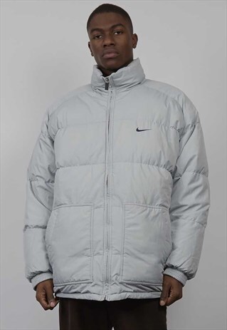 VINTAGE 90'S NIKE LIGHT BLUE PUFFER JACKET