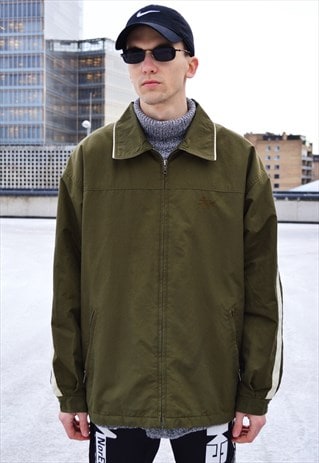 VINTAGE 90S STUSSY KHAKI SHELL JACKET