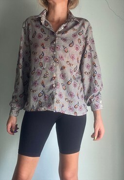 Vintage Paisley Print Blouse