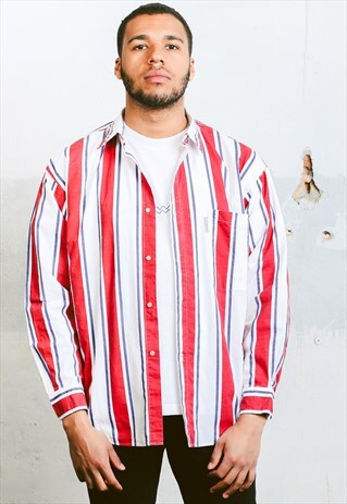VINTAGE STRIPE PATTERN SHIRT