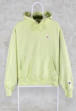 Vintage Pastel Green Champion Hoodie Small Reverse Weave