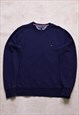 Tommy Hilfiger Navy Organic Cotton Sweater