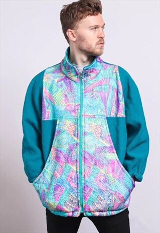 VINTAGE ZIP UP FLEECE TOP