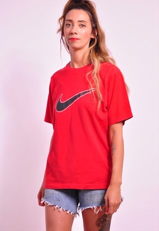 VINTAGE NIKE SWOOSH PRINTED T-SHIRT
