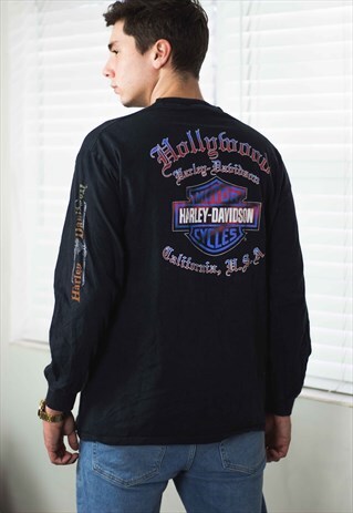 VINTAGE HARLEY DAVIDSON T-SHIRT LOGO 90S XL 12.4