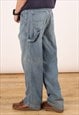 VINTAGE STEVE & BARRYS BAGGY JEANS MEN'S MID BLUE