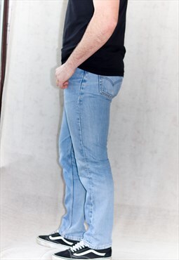 Vintage 90's Perfect Blue Straight Fit 501 Levi's Jeans
