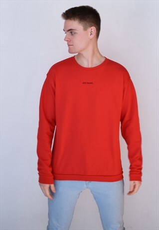 RED SHIT FACED SWEATSHIRT