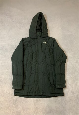 THE NORTH FACE 550 PUFFER COAT LONGLINE WITH HOOD 