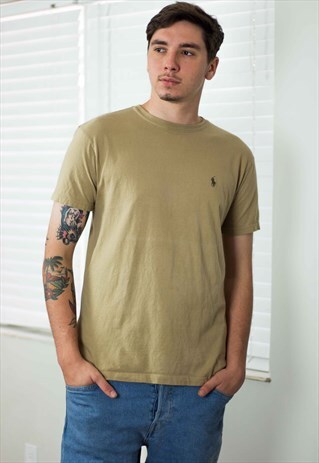 VINTAGE POLO RALPH LAUREN T-SHIRT LOGO S 5.9