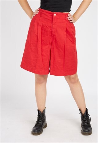 VINTAGE RED RALPH LAUREN HIGH WAISTED SHORTS
