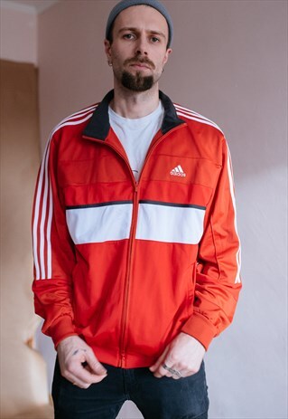 VINTAGE 90S RED TRACKSUIT JACKET