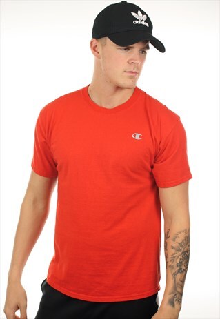 VINTAGE CHAMPION USA SMALL LOGO T SHIRT TEE