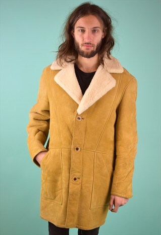 VINTAGE 90'S SHEARLING COAT