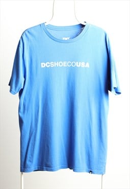Vintage DCShoecoUSA Crewneck T-shirt Blue
