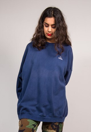 90'S VINTAGE BLUE ADIDAS SWEATSHIRT JUMPER