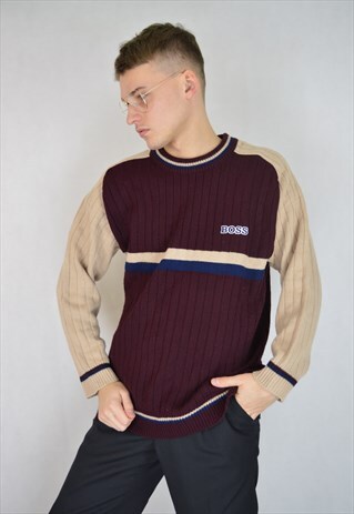 VINTAGE HUGO BOSS MULTICOLOUR CLASSIC SWEATSHIRT