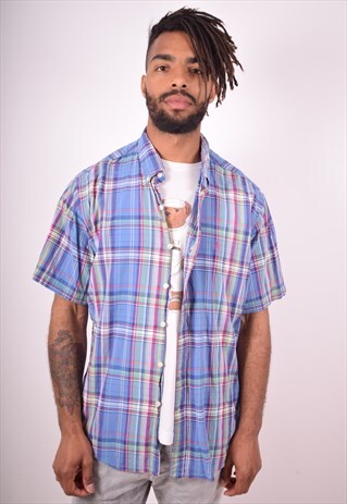 RALPH LAUREN MENS VINTAGE SHIRT XXL MULTI CHECK 90S