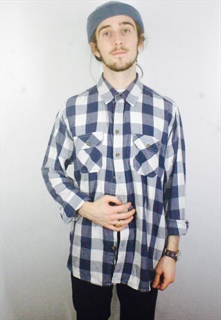 VINTAGE CHECK FLANNEL SHIRT