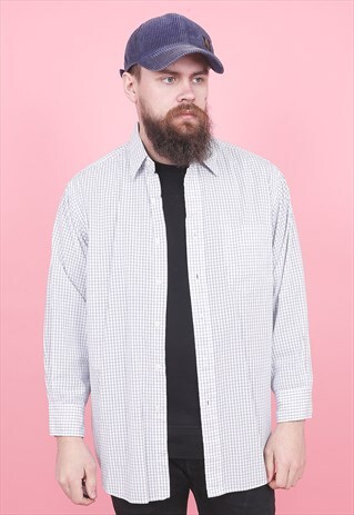 VINTAGE POLO RALPH LAUREN CHECK SHIRT /R6171