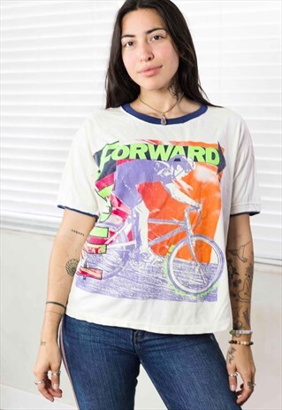 VINTAGE RACING GRAPHIC T-SHIRT LOGO 90S X 6.7