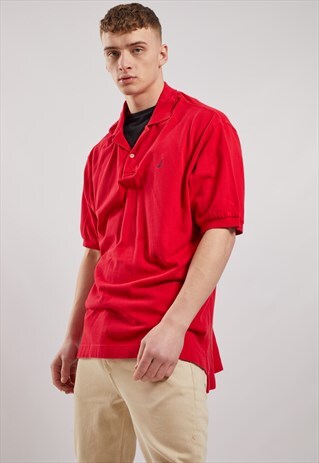 VINTAGE NAUTICA SHORT SLEEVE POLO TOP