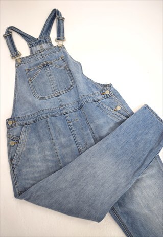 VINTAGE 90S GAP BLUE DENIM DUNGAREES