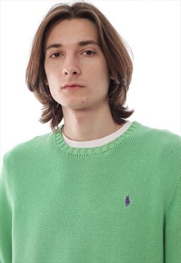 Vintage POLO RALPH LAUREN Sweater Knit Jumper Crew Neck 