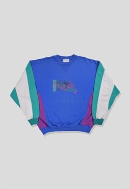 Vintage 90s Adidas Graphic Print Panel Sweatshirt