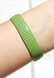 LADIES MINI GREEN WATCH ON EXPANDER STRAP