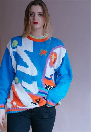 VINTAGE FUNKY MULTICOLOR JUMPER