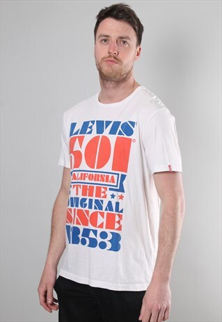VINTAGE LEVIS 501 T-SHIRT LARGE