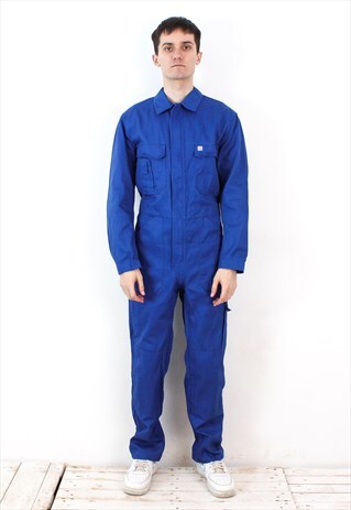 KUBLER French Worker Overalls UK 40 US Boilersuit Jumpsuit