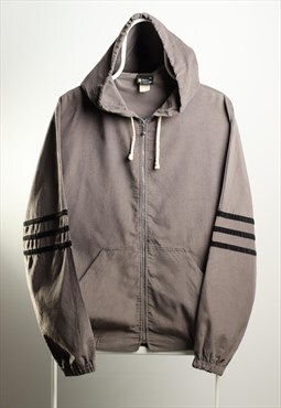 Vintage Bay Club by Catalina Corduroy Hoodied Jacket Grey
