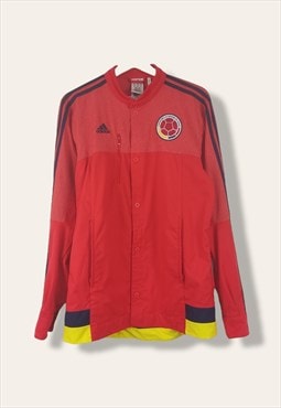 Vintage Adidas Columbia Football Jacket in Red S