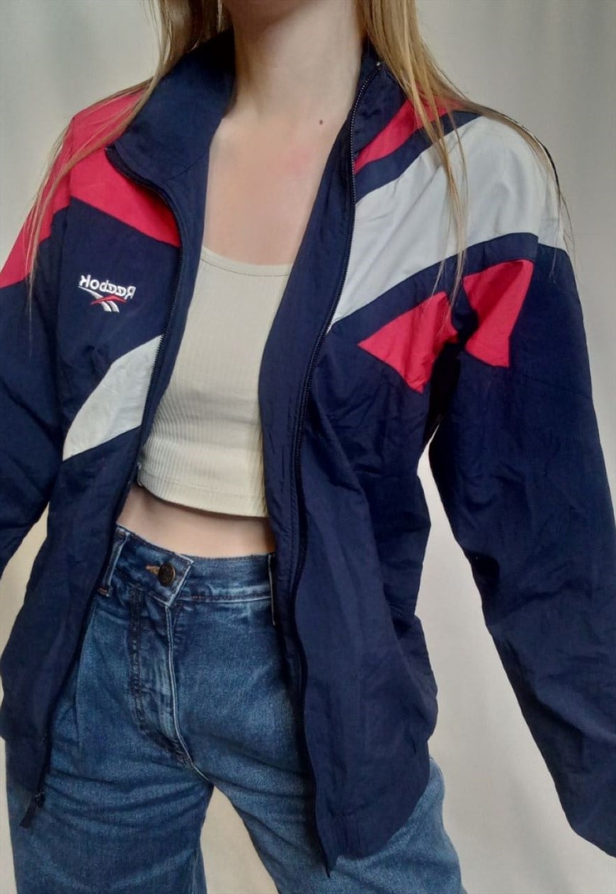 Reebok jacket vintage clearance womens red