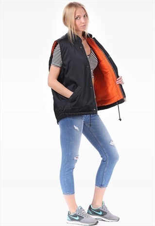 BIKER VEST MOTORCYCLE KTM INSULATED ORANGE LINING