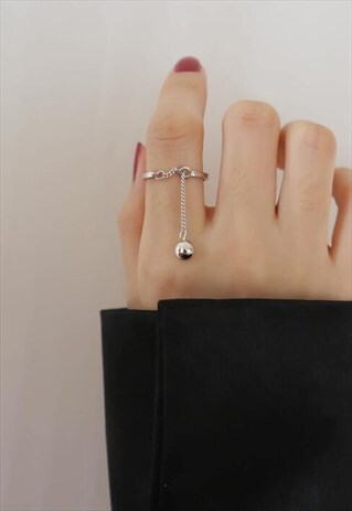 FASHION STERLING SILVER CHAIN RING