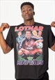 LOTHAR MATTHAUS FOOTBALL UNISEX TEE T-SHIRT IN BLACK